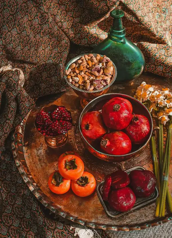 تزیین سفره شب یلدا