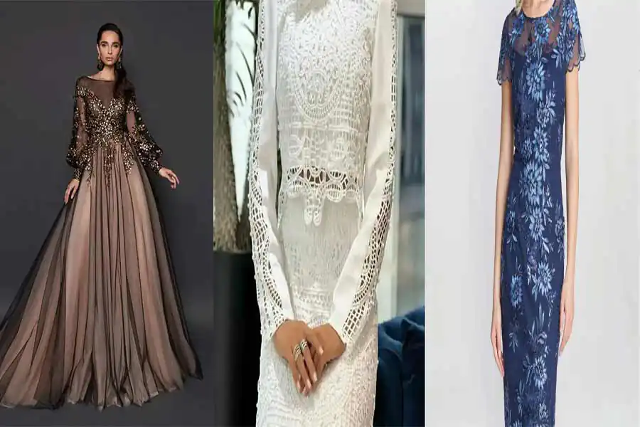 مدل لباس گیپور زنانه مجلسی زیبا و باکلاس + بهترین پارچه و مدل ها را اینجا ببینید