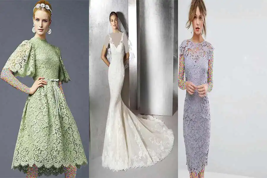 مدل لباس گیپور زیبا و لاکچری + رنگ ها و مدل های متفاوت و جدید