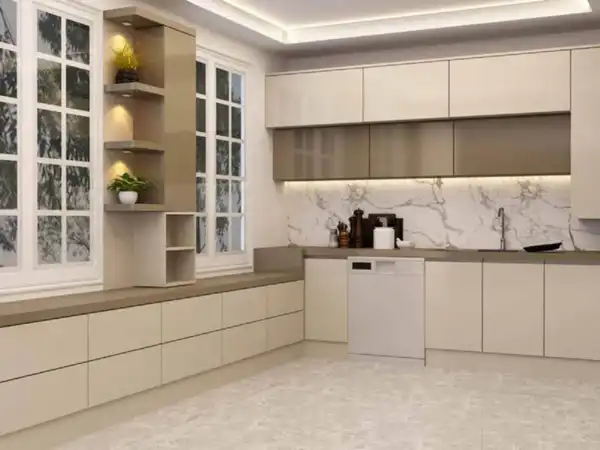 هایگلاس مدل کابینت آشپزخانه ایرانی جدید + دکوراسیونی خاص و دلباز با کابینت هایگلاس