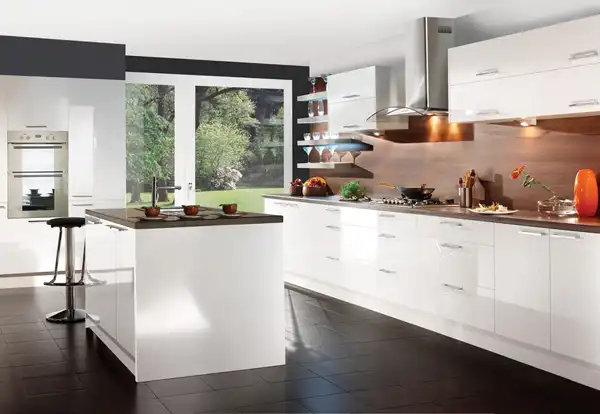 هایگلاس مدل کابینت آشپزخانه ایرانی جدید + دکوراسیونی خاص و دلباز با کابینت هایگلاس