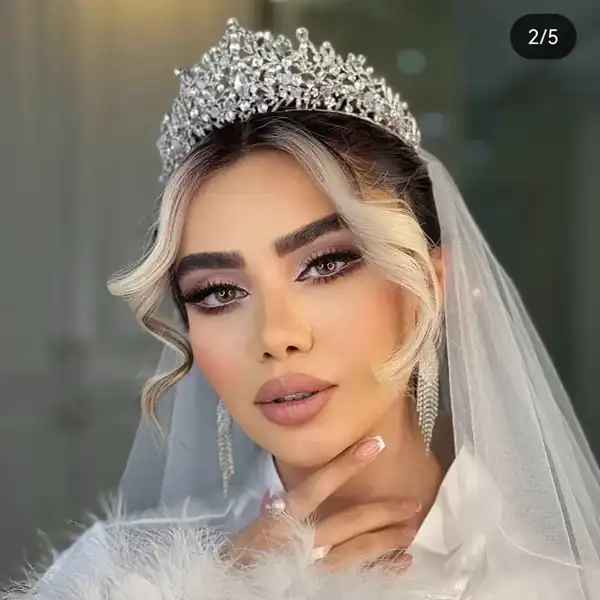 مدل عروس جدید سبک اروپایی با آرایش مات و تمرکز بر جزئیات ظریف چهره