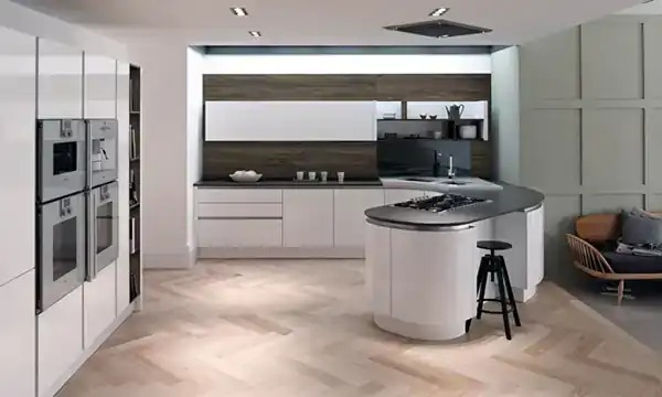مدل کابینت سفید و رنگ های روشن + دکوراسیون ساده و شیک