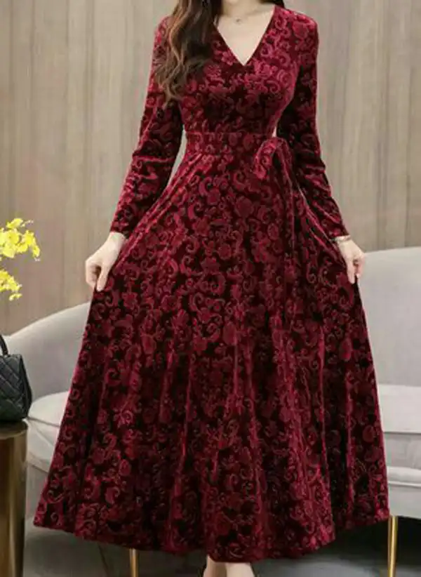 مدل پیراهن مخمل + زیباترین و جدیدترین طرح ها و رنگ ها