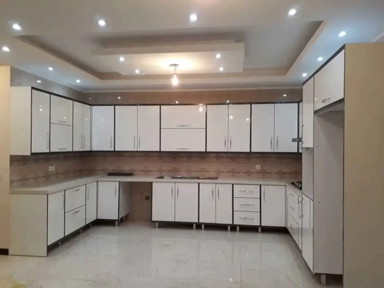 مدل کابینت ام دی اف سفید + زیباترین مدل های کابینت ام دی اف سفید ترند امسال