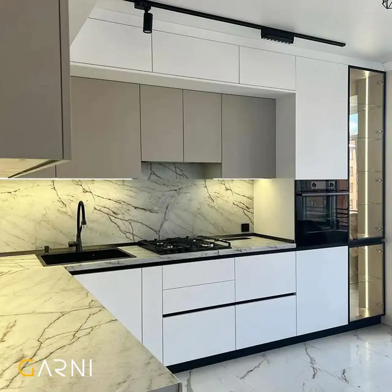 مدل کابینت ام دی اف سفید + زیباترین مدل های کابینت ام دی اف سفید ترند امسال
