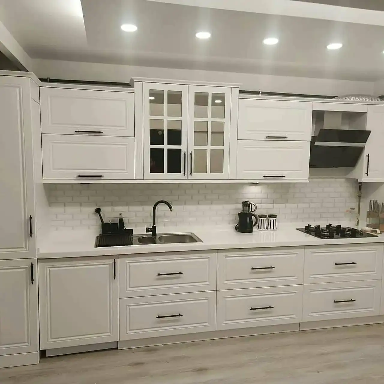 مدل کابینت ام دی اف سفید + زیباترین مدل های کابینت ام دی اف سفید ترند امسال