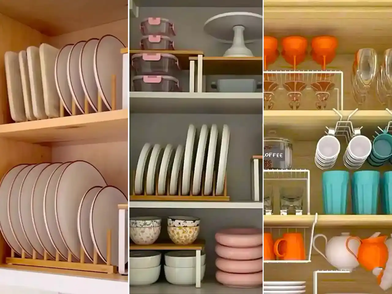 چیدمان داخل کابینت + ایده های جالب برای چیدمان داخل کابینت برای باز شدن فضا