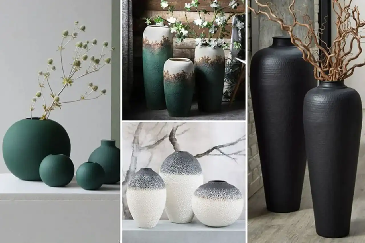 مدل گلدان برای پذیرایی + هر گلدانی رو تو پذیرایی نباید گذاشت