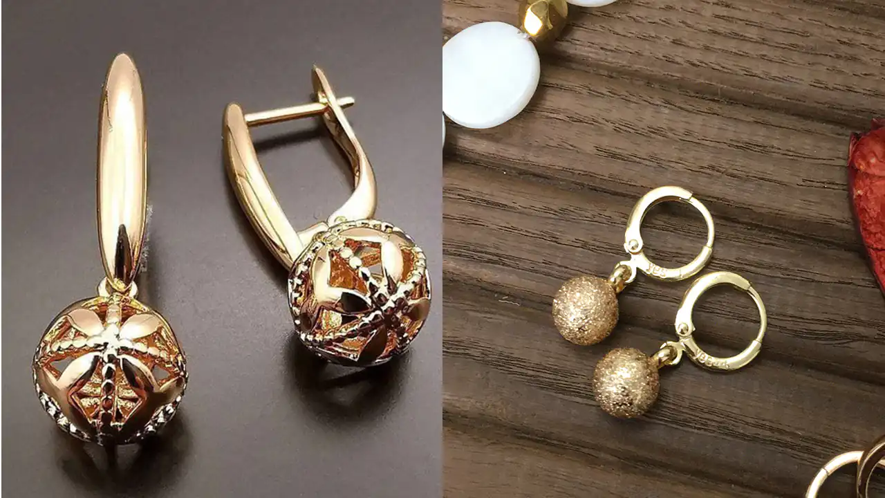 مدل گوشواره توپی طلا + زیباترین مدل های گوشواره به سبک توپی جدید