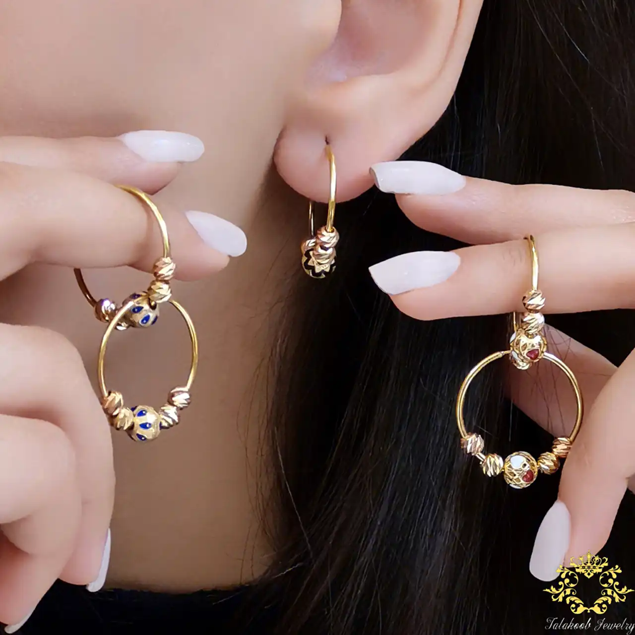 مدل گوشواره توپی طلا + زیباترین مدل های گوشواره به سبک توپی جدید