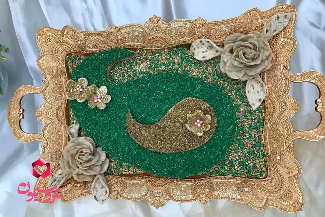 مدل حنا تزیین شده + ایده های جالب برای تزیین حنا در ظرف برای مراسم