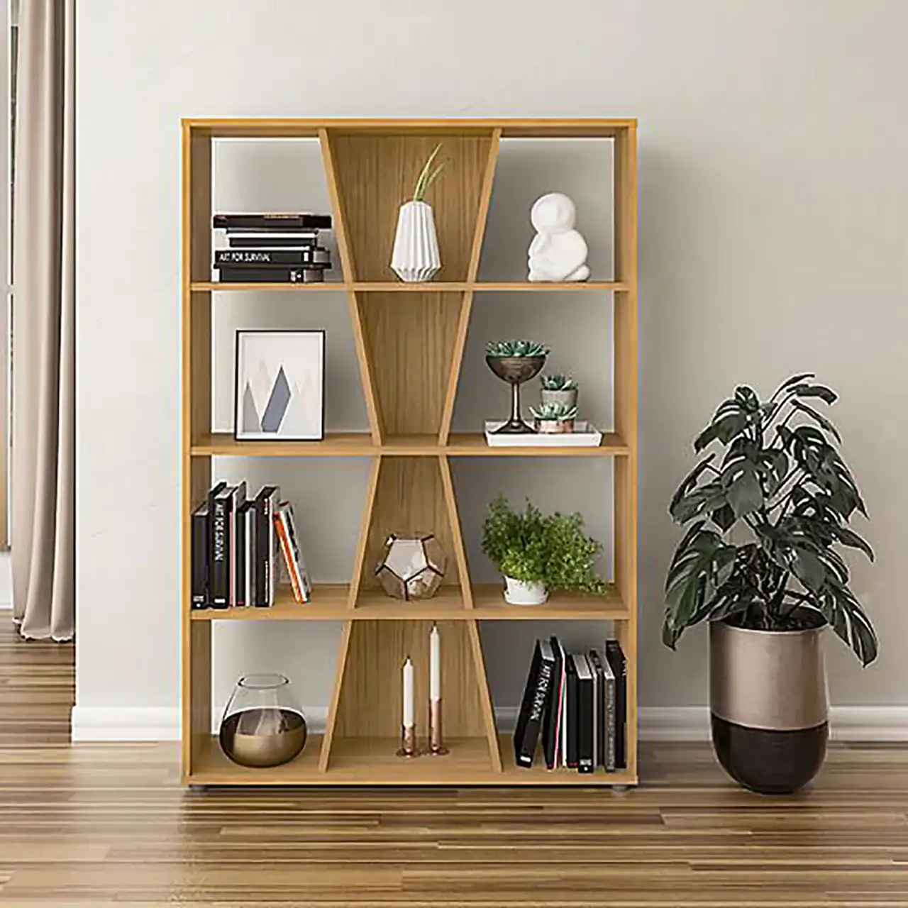 مدل کتابخانه جمع و جور + بهترین نمونه های کتابخانه برای فضای کوچک