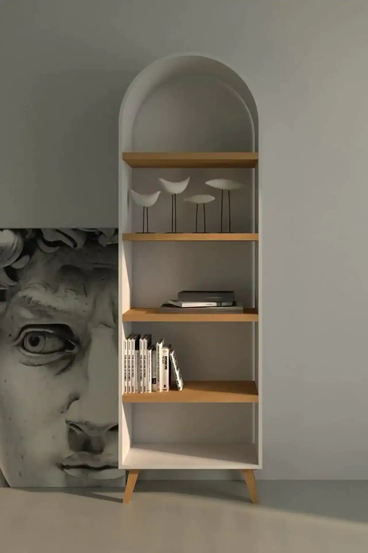 مدل کتابخانه جمع و جور + بهترین نمونه های کتابخانه برای فضای کوچک