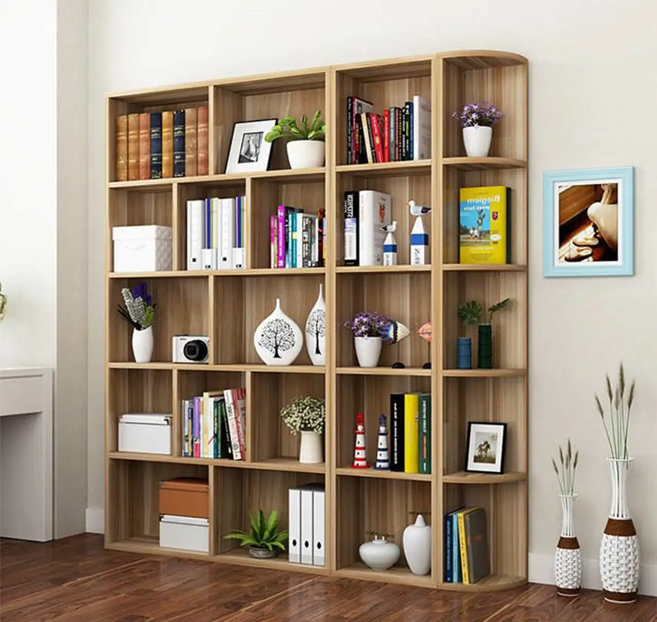 جدید ترین مدل کتابخانه چوبی + زیباترین مدل های کتابخانه چوبی امسال