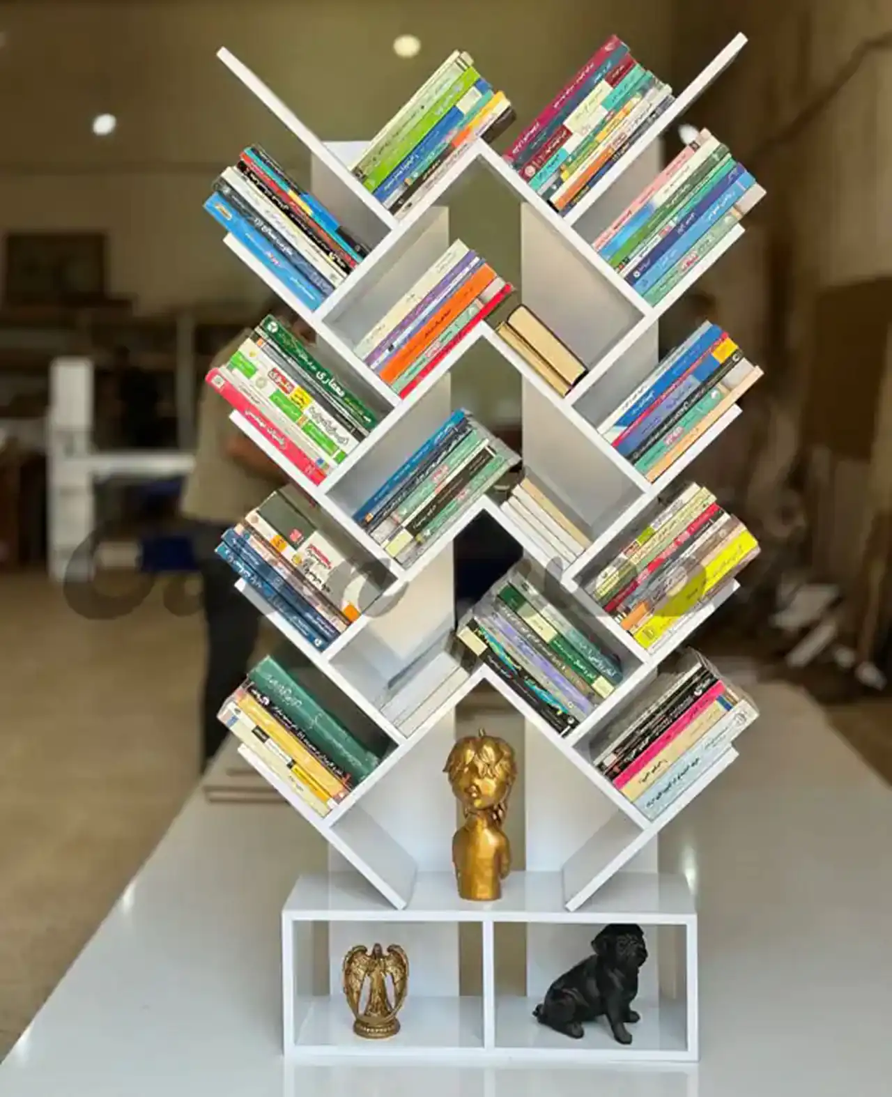 جدید ترین مدل کتابخانه چوبی + زیباترین مدل های کتابخانه چوبی امسال