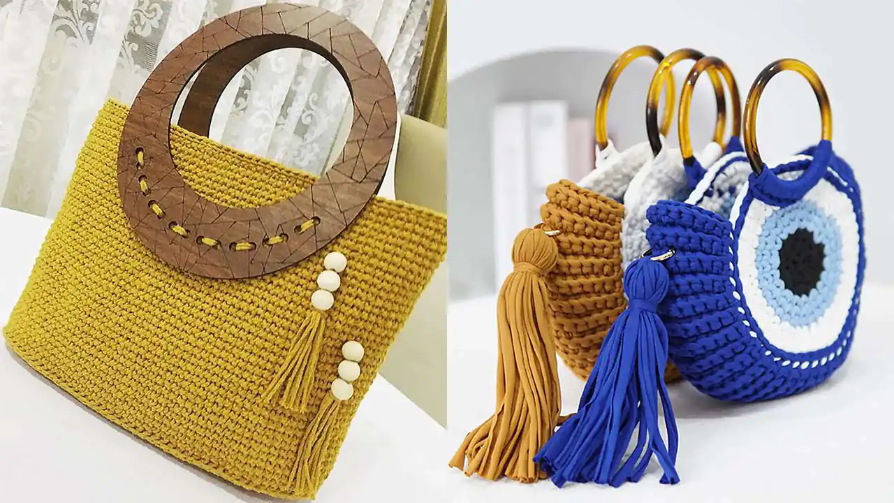 مدل کیف بافتنی مجلسی جدید + زیباترین مدل های کیف بافتنی مجلسی لاکچری و شیک