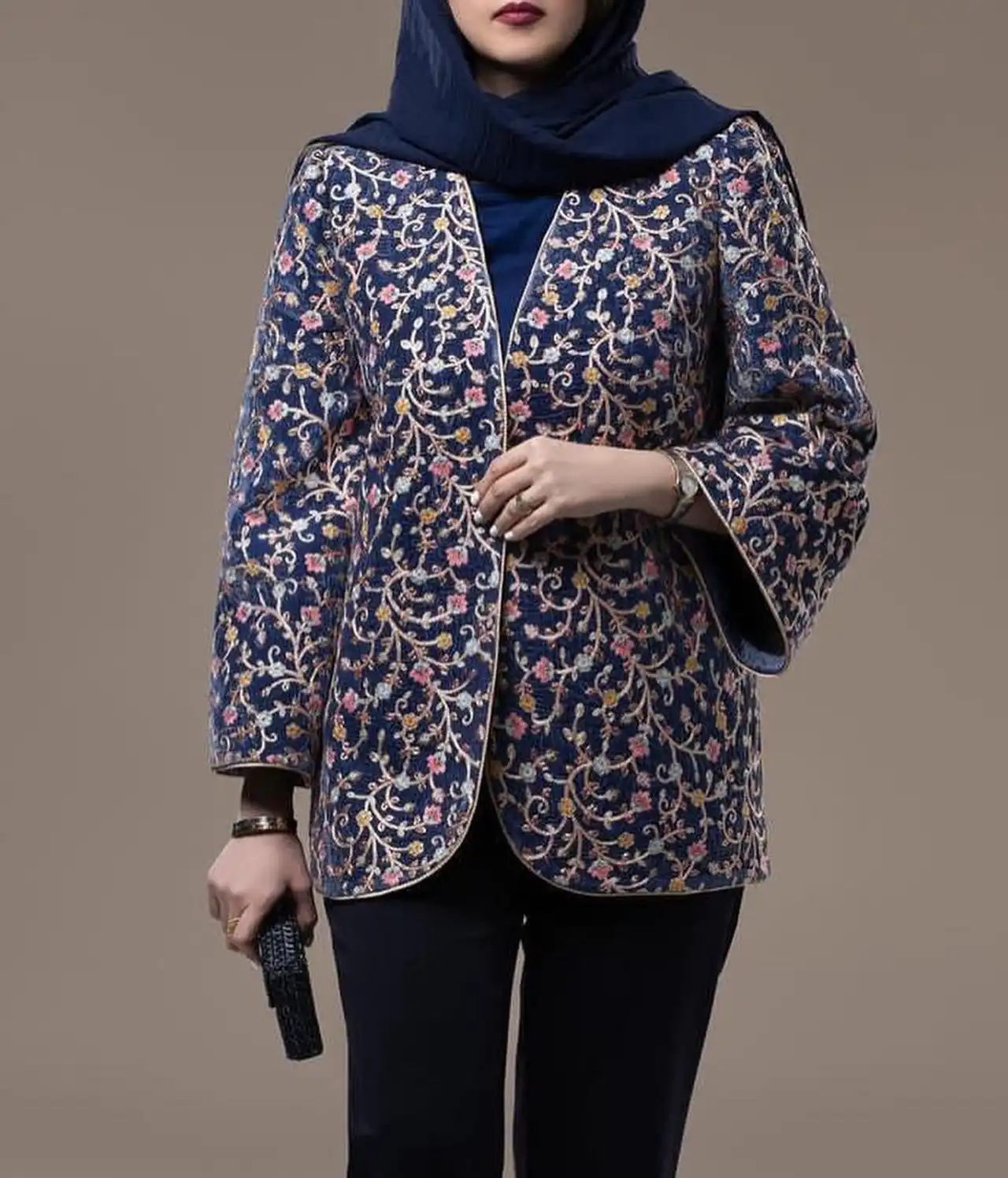 کت سوزن دوزی مجلسی + باکلاس ترین مدل های کت سوزن دوزی مجلسی زنانه با سارافون و دامن