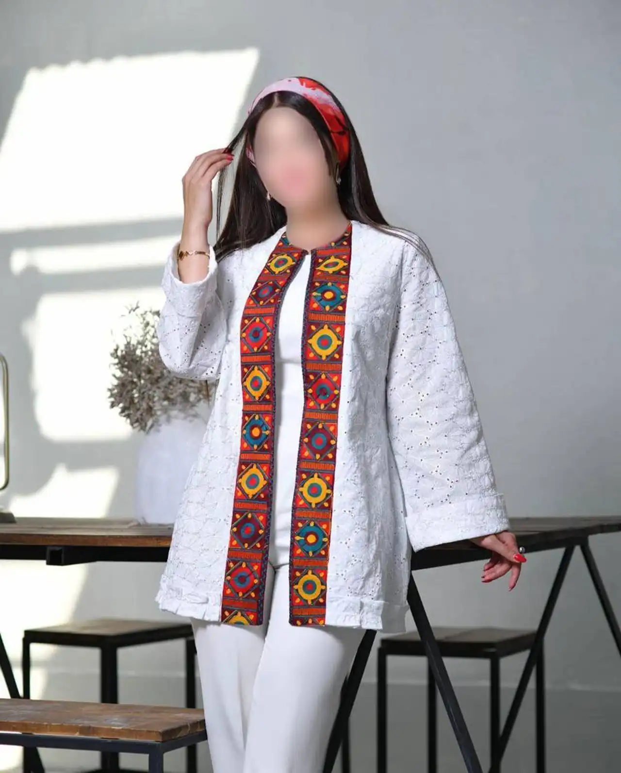کت سوزن دوزی مجلسی + باکلاس ترین مدل های کت سوزن دوزی مجلسی زنانه با سارافون و دامن