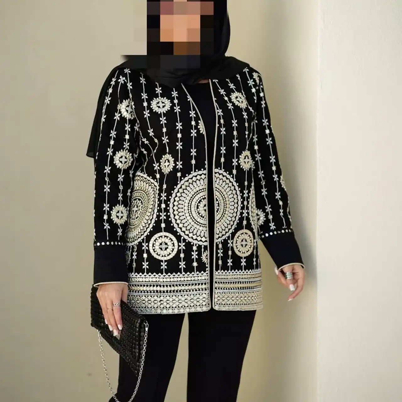 کت سوزن دوزی مجلسی + باکلاس ترین مدل های کت سوزن دوزی مجلسی زنانه با سارافون و دامن