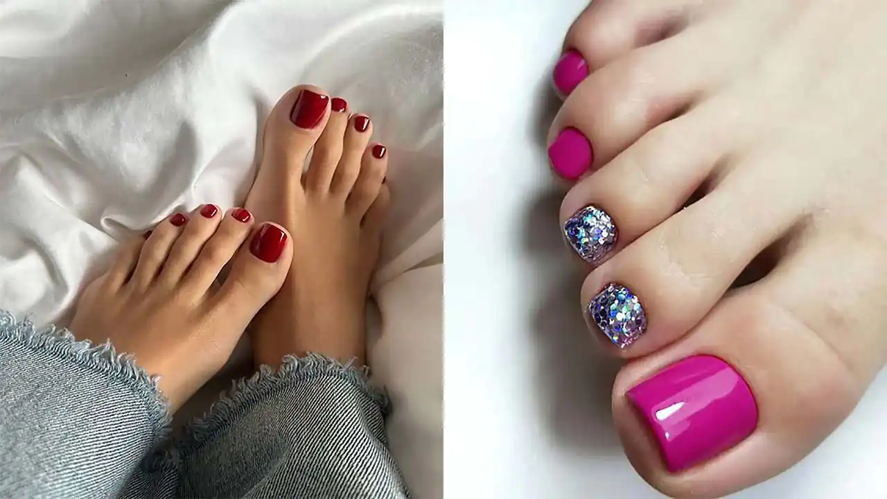 مدل لاک برای پا + زیباترین رنگ های لاک برای لاک زدن پا بسیار لاکچری