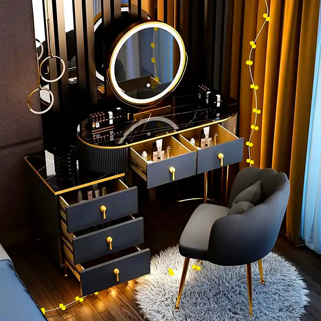 میز آرایش لوکس و زیبا + مدل های ترند شده میز آرایش مدرن و شیک در اینستاگرام
