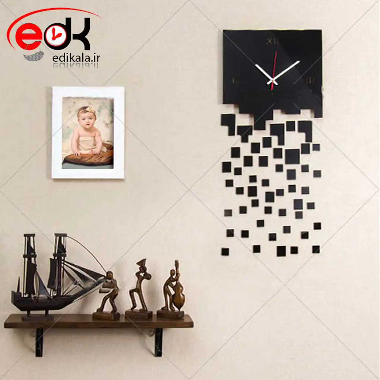 جدیدترین مدل ساعت دیواری پازلی + با این ساعت ها خانه ات را زیبا کن