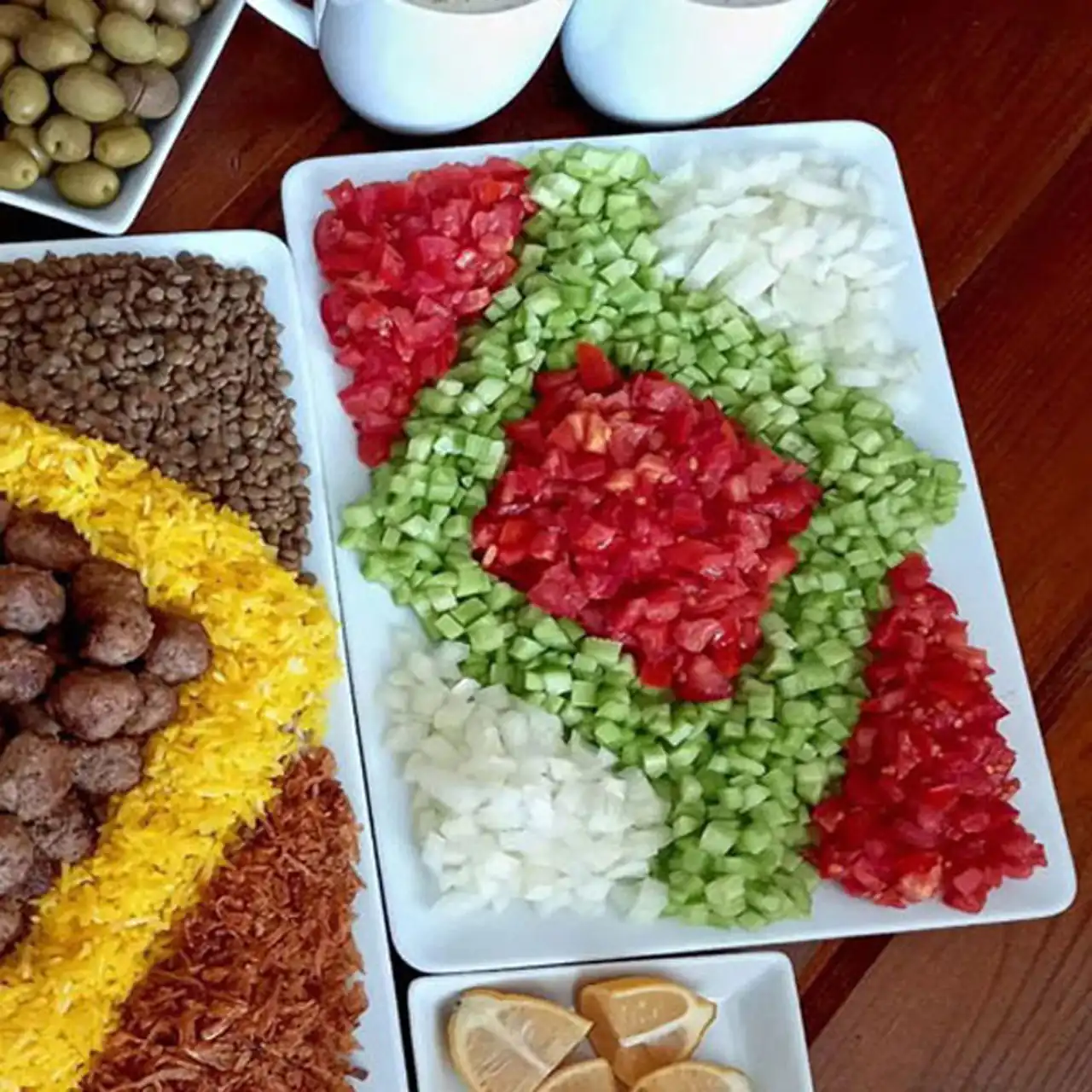 مدل سالاد تو ظرف مستطیل + بهترین مدل های سالاد در ظرف مستطیلی