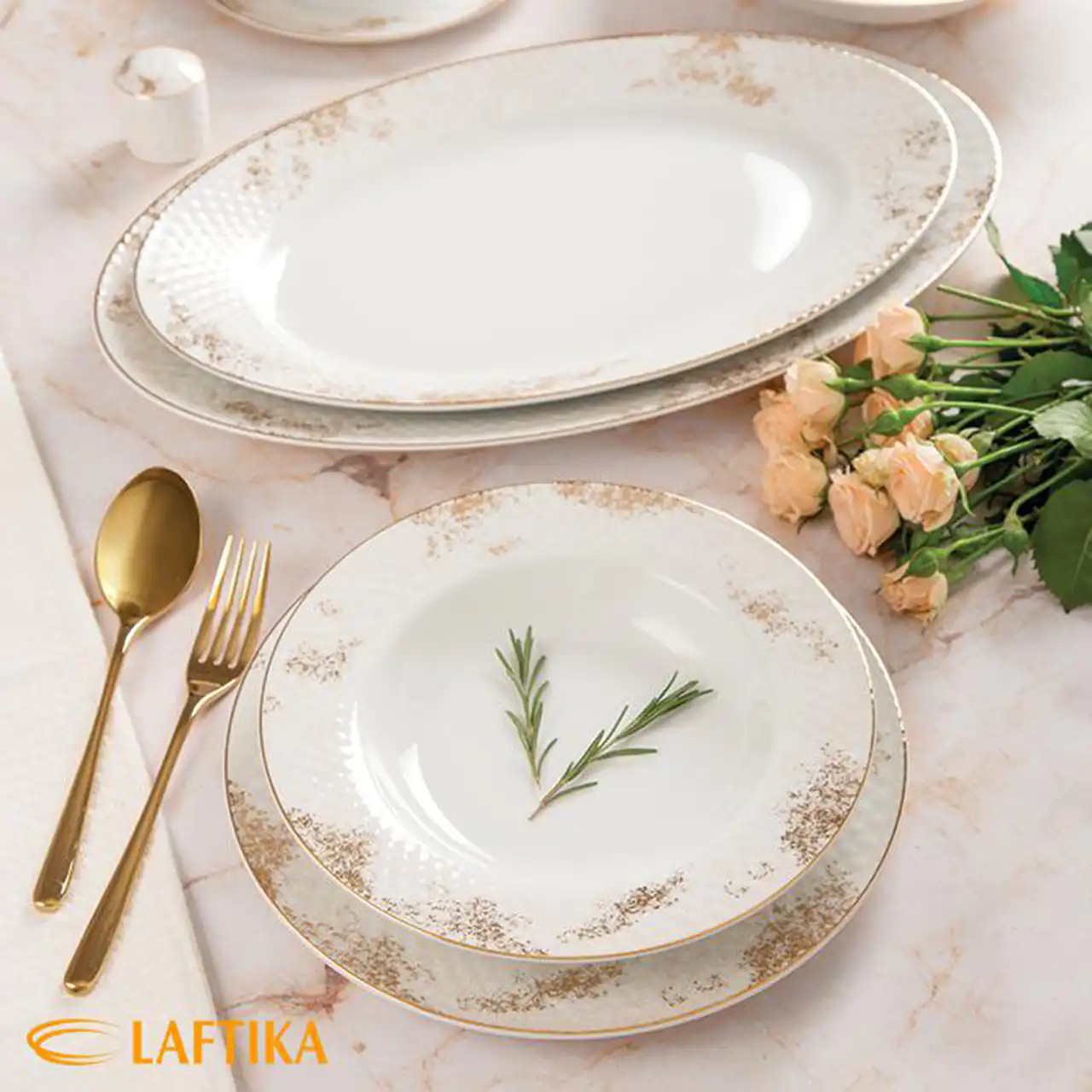 جدیدترین مدل سرویس غذاخوری چینی زرین + زیباترین ظروف ترند بازار امسال