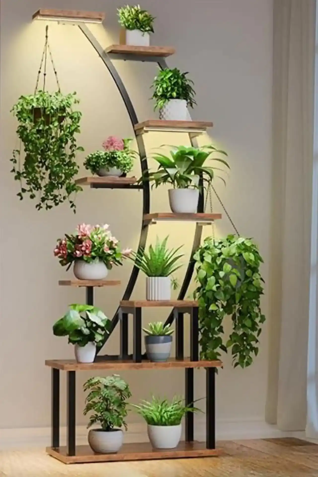 استند گلدان چوبی + این استندها عجیب خانه شما را زیبا می کنند