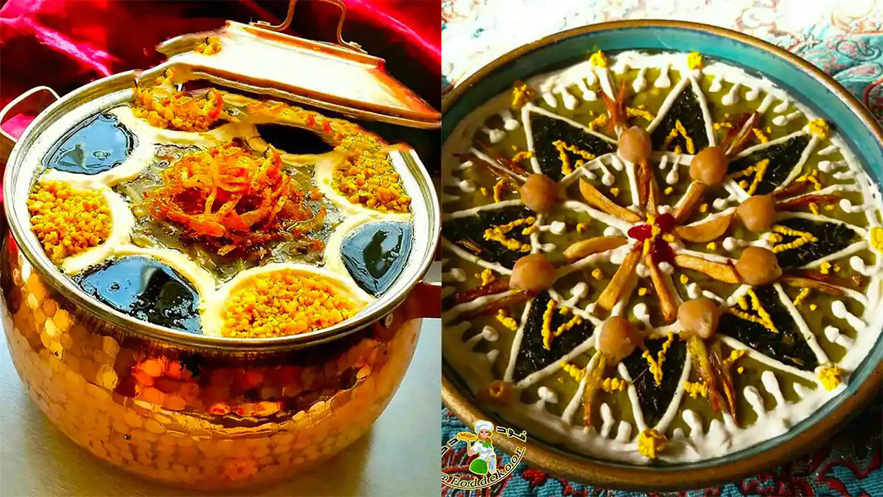 تزیین آش رشته + زیباترین نمونه های تزیین شده آش رشته سال 1404