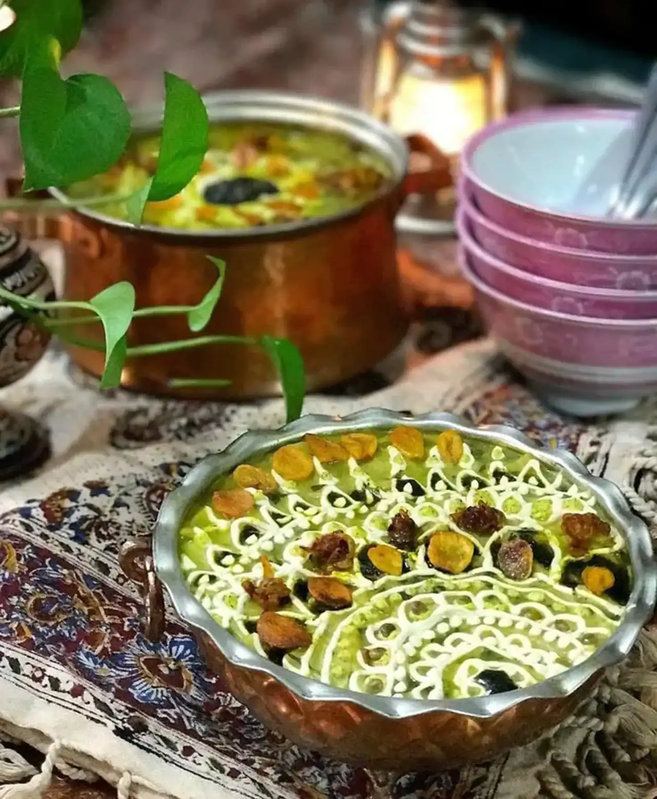 تزیین آش رشته + زیباترین نمونه های تزیین شده آش رشته سال 1404