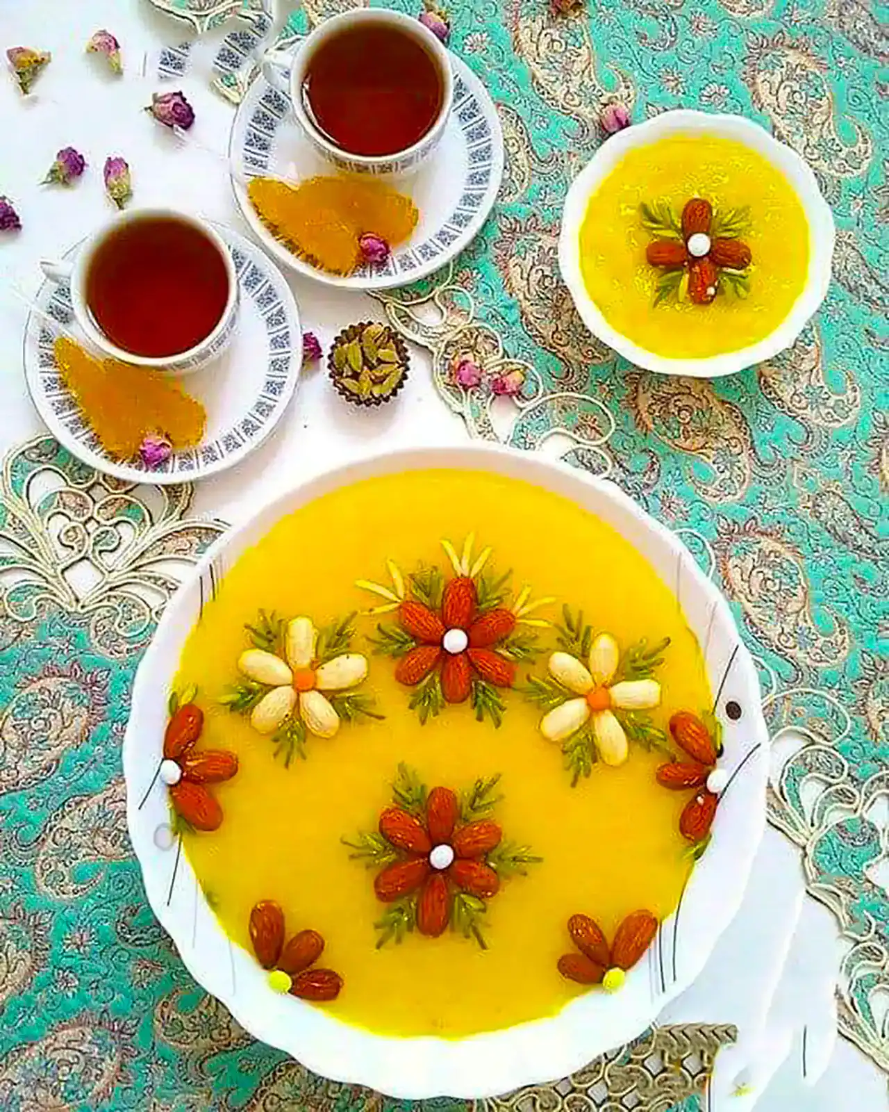 تزیین شله زرد + زیباترین مدل های تزیین شله زرد که تاکنون ندیده اید