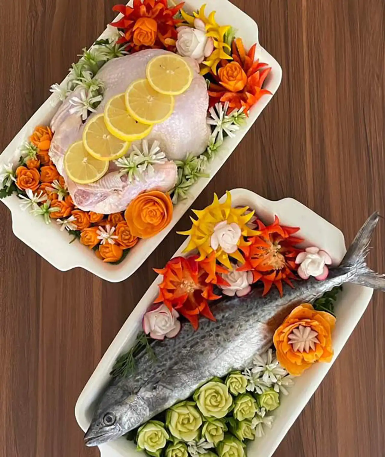 تزیین مرغ برای جهاز عروس + فقط ی ایرانی میتونه مرغ رو اینطوری تزیین کنه