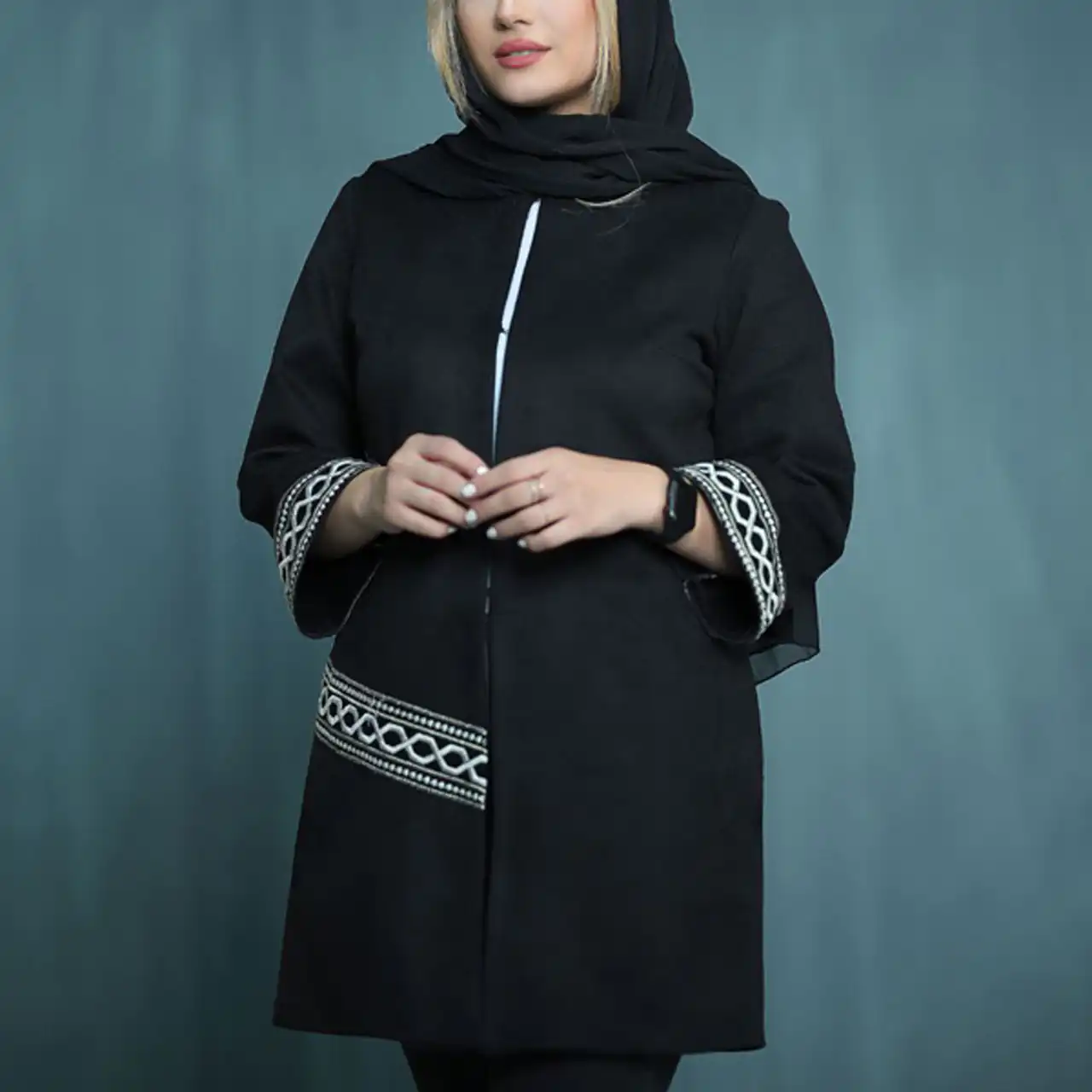 مدل مانتو ابروبادی دکمه دار + زیباترین مدل های مانتو ابروبادی دکمه دار شیک و لاکچری