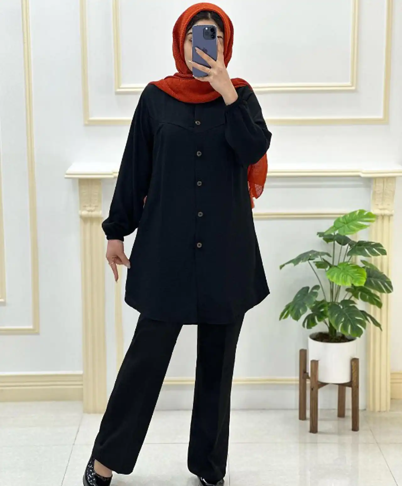 مدل مانتو ابروبادی دکمه دار + زیباترین مدل های مانتو ابروبادی دکمه دار شیک و لاکچری