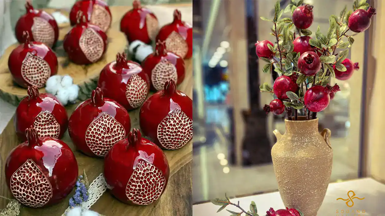 تزیین انار شب یلدا + زیباترین دیزاین ها برای تزیین انار شب یلدای امسال