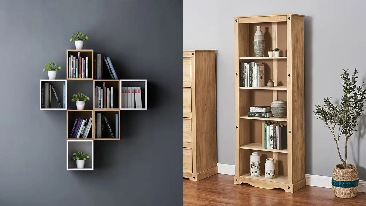 انواع مدل کتابخانه در منزل + جدیدترین و خاص ترین طراحی مدل های کتابخانه دیواری و پایه دار چوبی