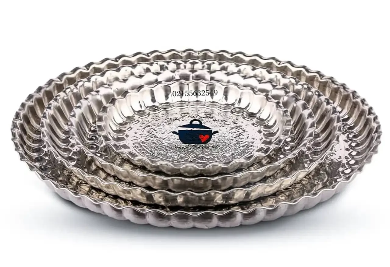 انواع مدل سینی استیل + زیباترین مدل های سینی استیل ترند امسال بسیار شیک