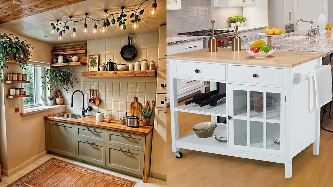 مدل آشپزخانه بدون کابینت + زیباترین مدل های آشپزخانه بدون کابینت ترند امسال