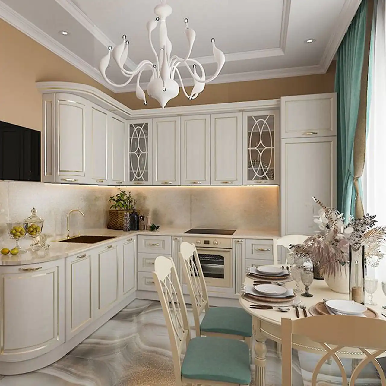 مدل آشپزخانه بدون اپن ایرانی + زیباترین مدل های آشپزخانه بدون اپن ایرانی ترند امسال
