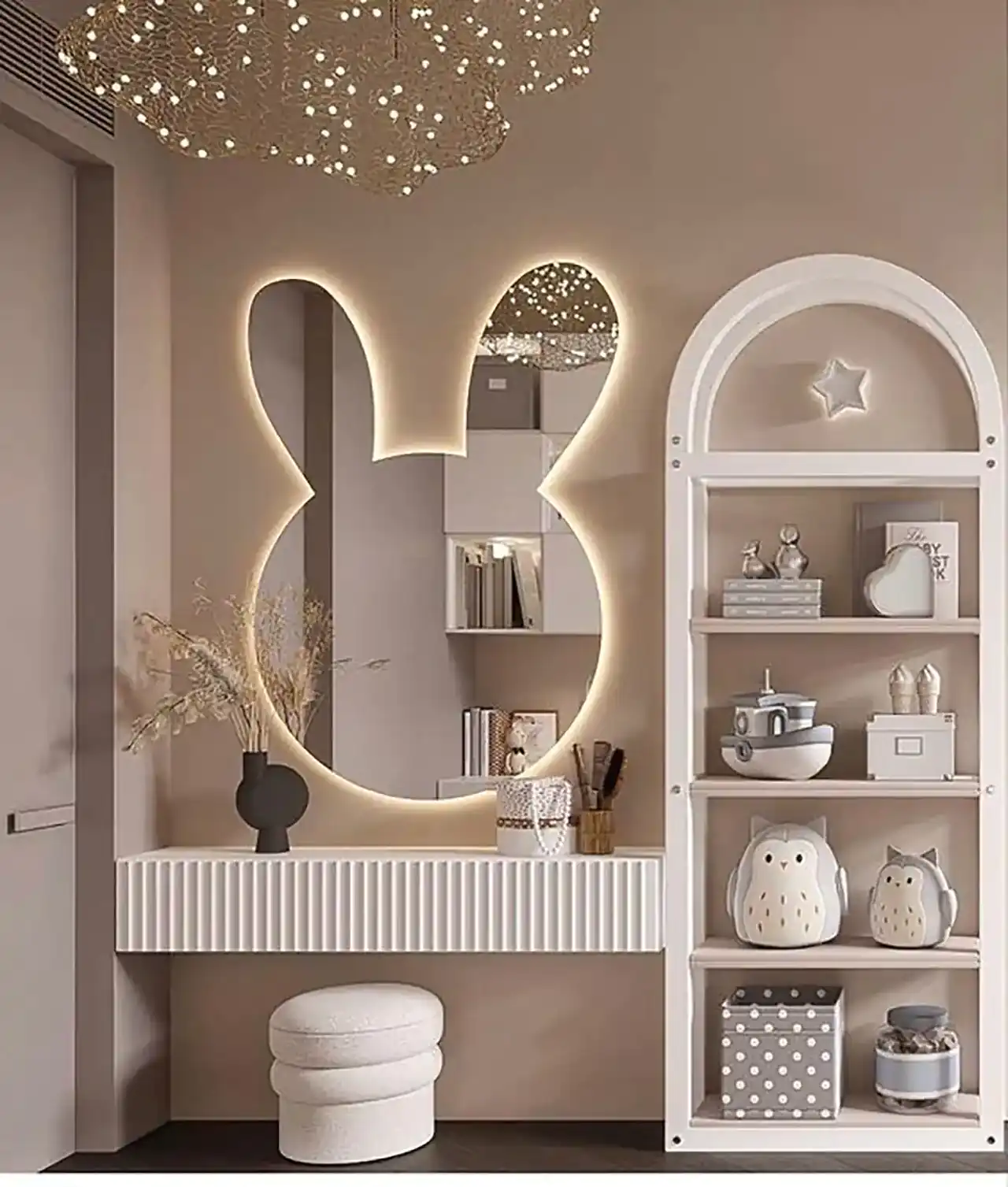 مدل آینه اتاق خواب دخترانه + زیباترین مدل های آینه اتاق خواب دخترانه ترند امسال
