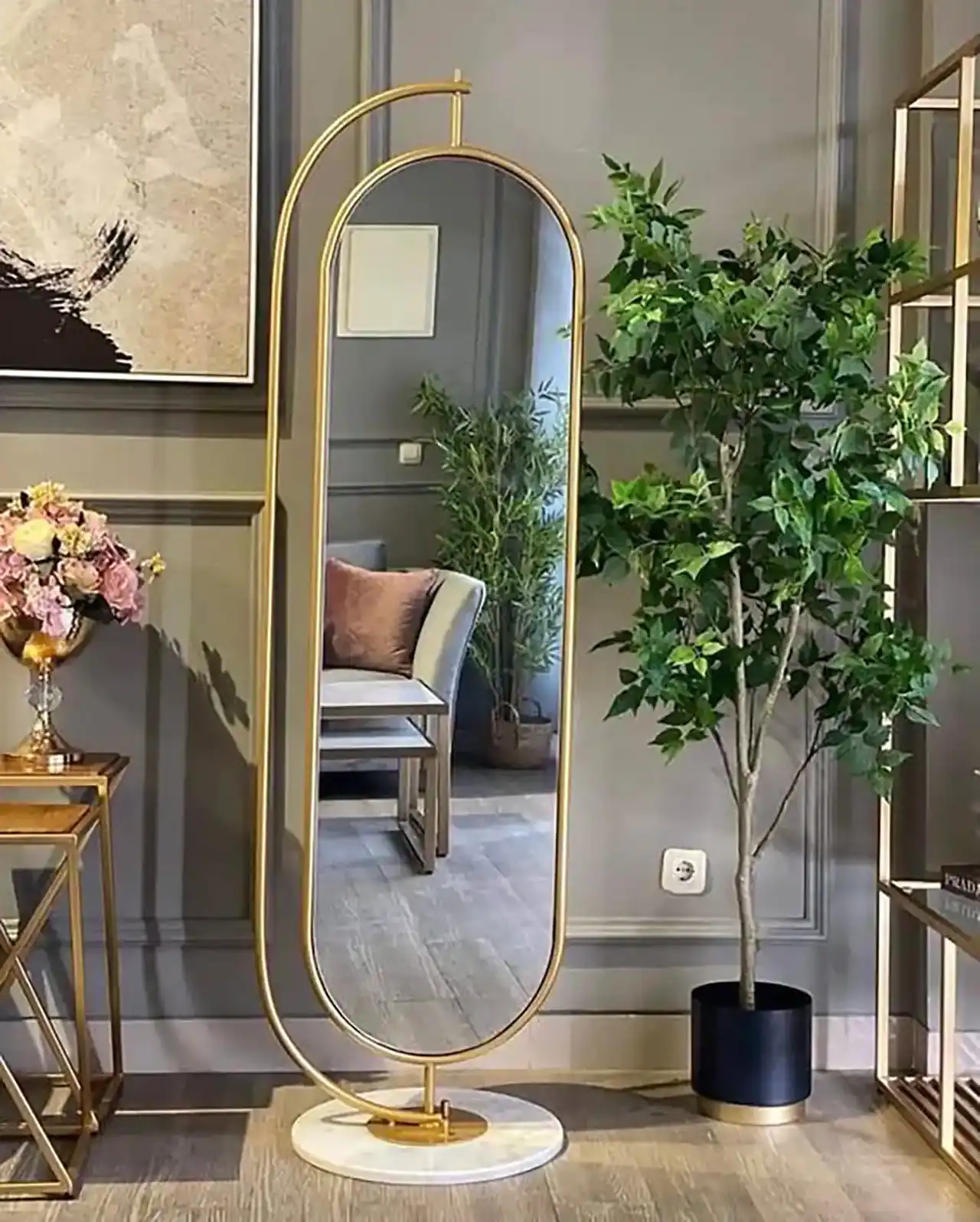 مدل آینه ایستاده برای پذیرایی + زیباترین مدل های آینه ایستاده برای پذیرایی ترند امسال