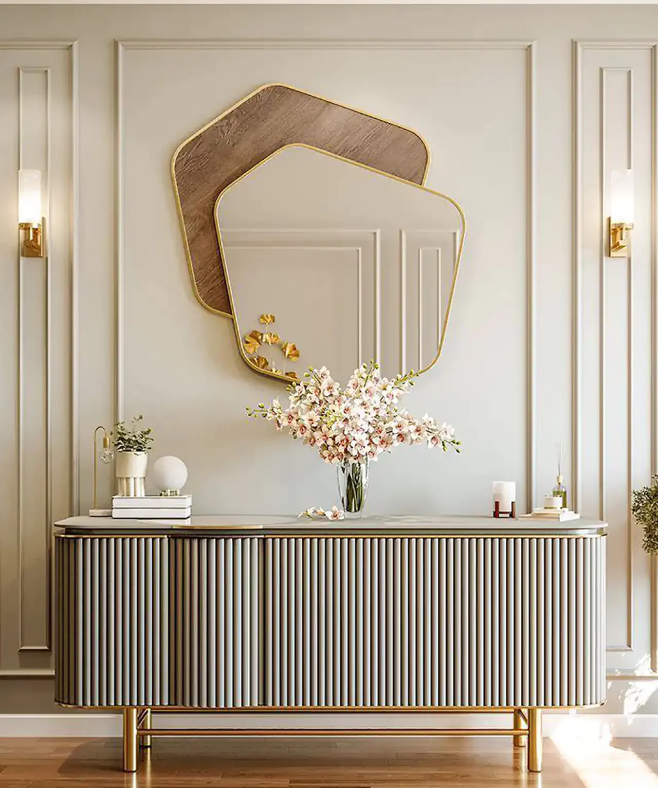 مدل آینه کنسول جدید + زیباترین مدل های آینه کنسول جدید تولید امسال بسیار شیک