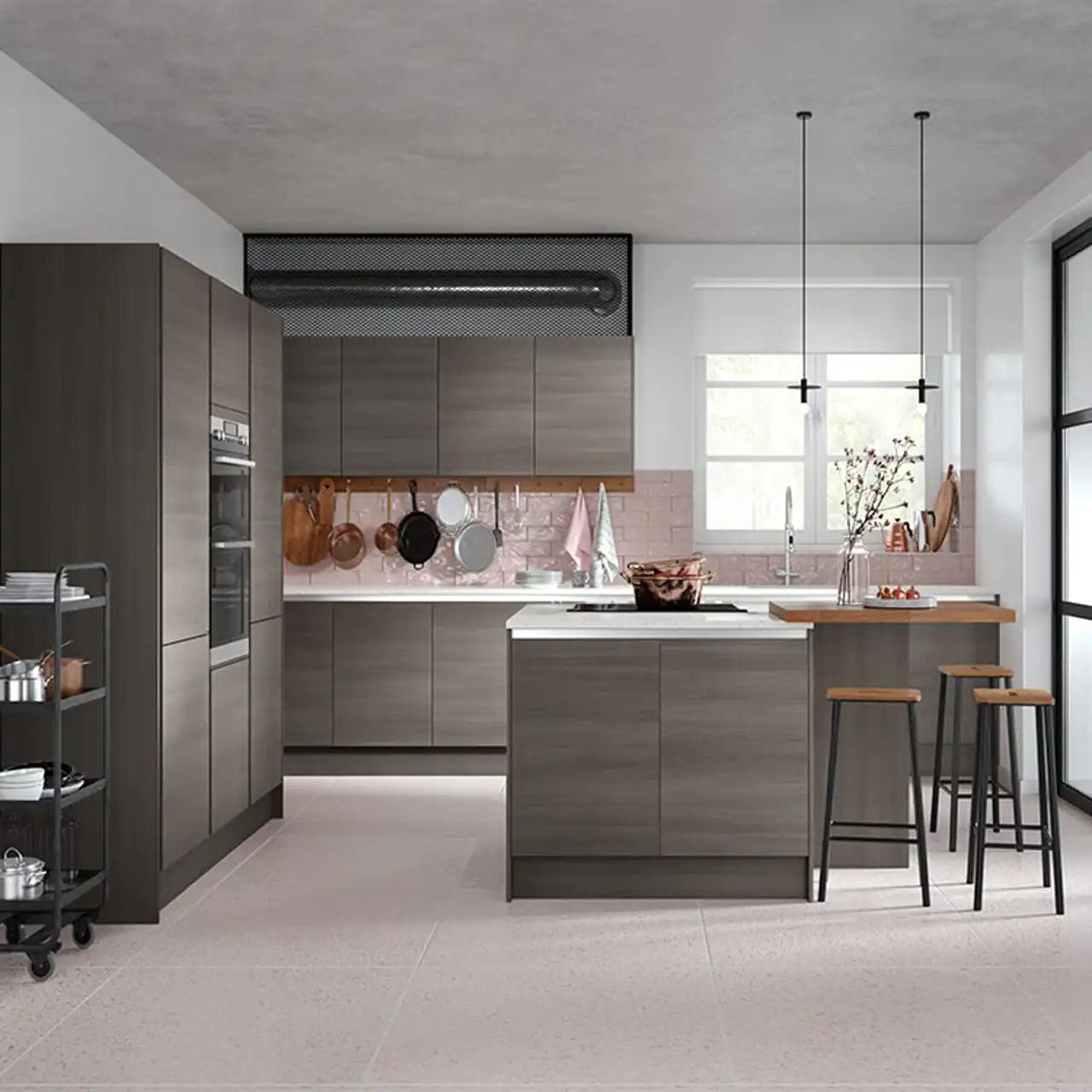 جدیدترین مدل کابینت آشپزخانه ام دی اف + زیباترین مدل های کابینت آشپزخانه لاکچری