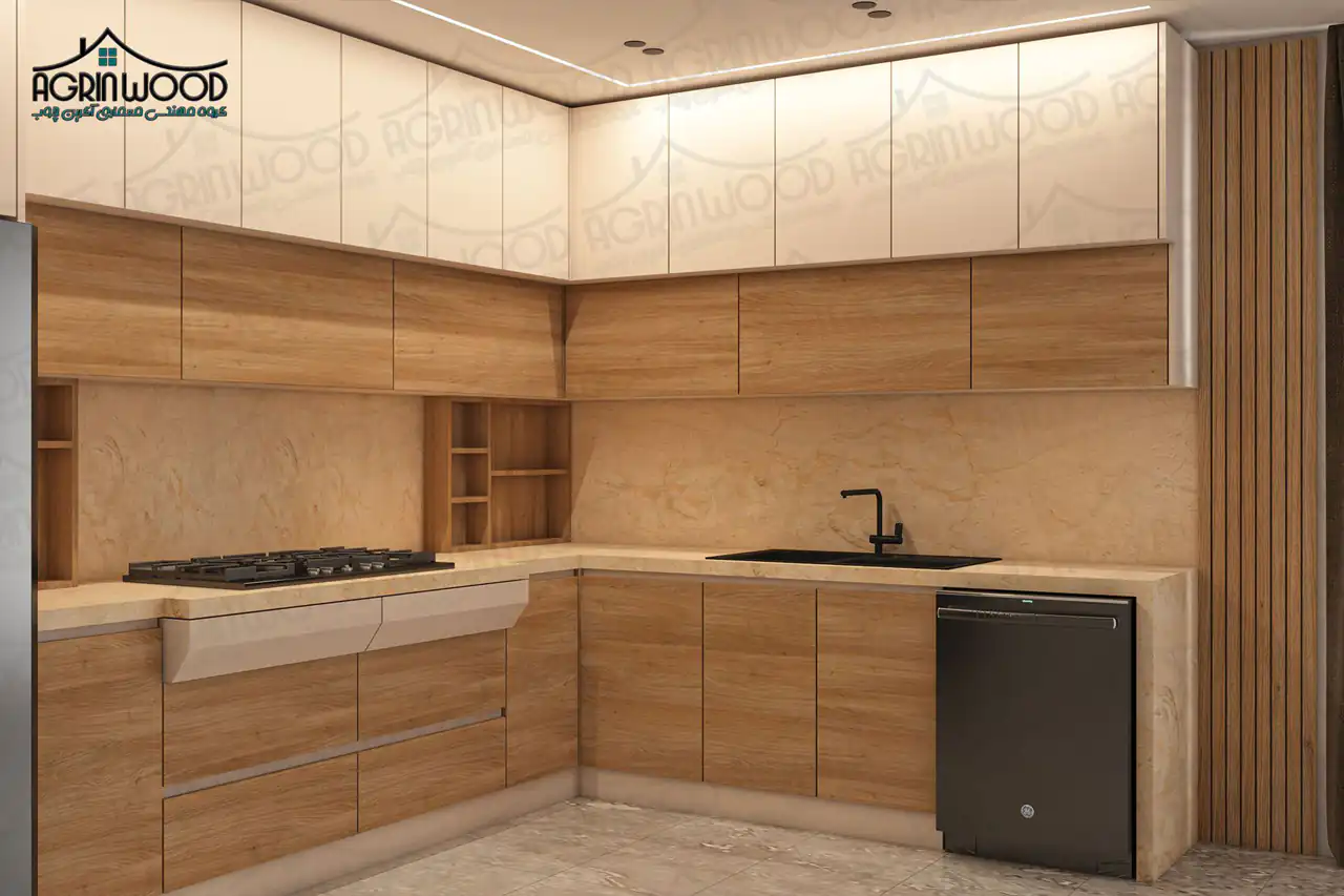 جدیدترین مدل کابینت آشپزخانه ام دی اف + زیباترین مدل های کابینت آشپزخانه لاکچری