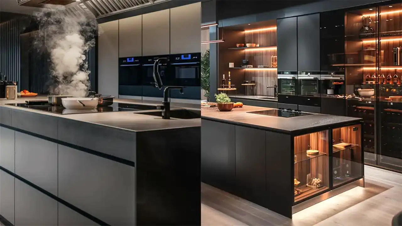جدیدترین مدل کابینت آشپزخانه جزیره + زیباترین مدل های کابینت آشپزخانه جزیره امسال