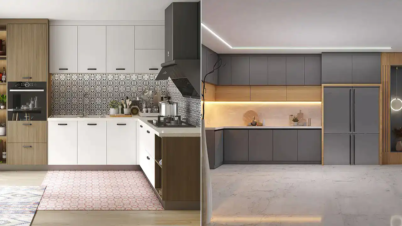 مدل کابینت برای آشپزخانه ال+ زیباترین دیزاین و طراحی کابینت برای آشپزخانه ال