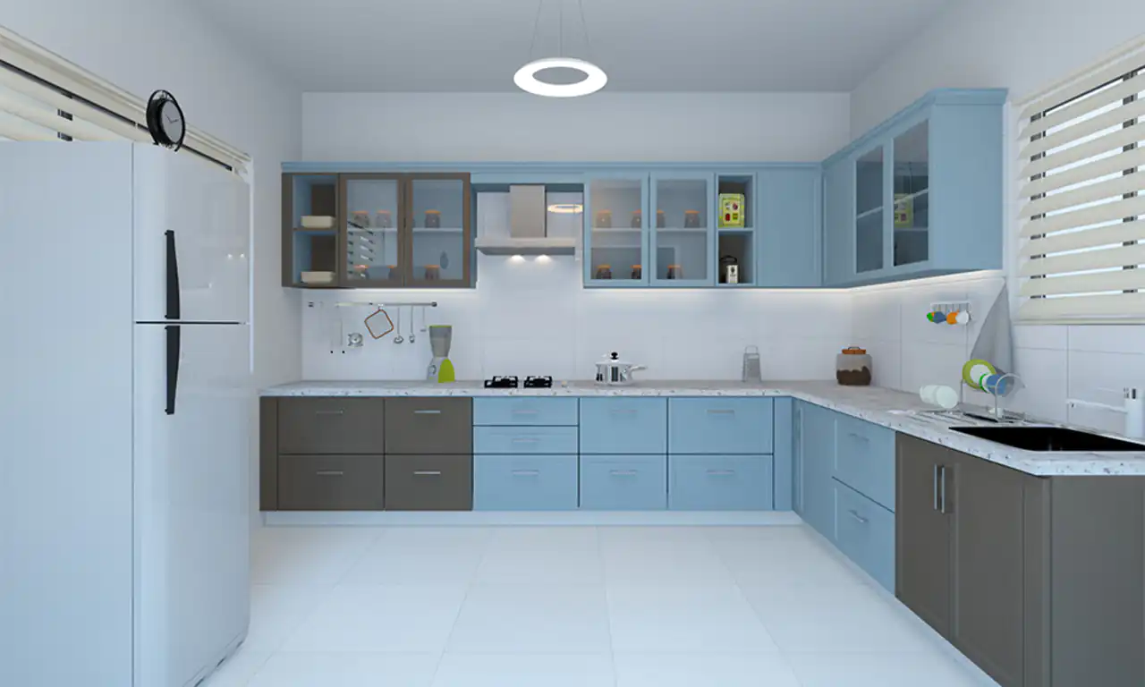 مدل کابینت برای آشپزخانه ال+ زیباترین دیزاین و طراحی کابینت برای آشپزخانه ال