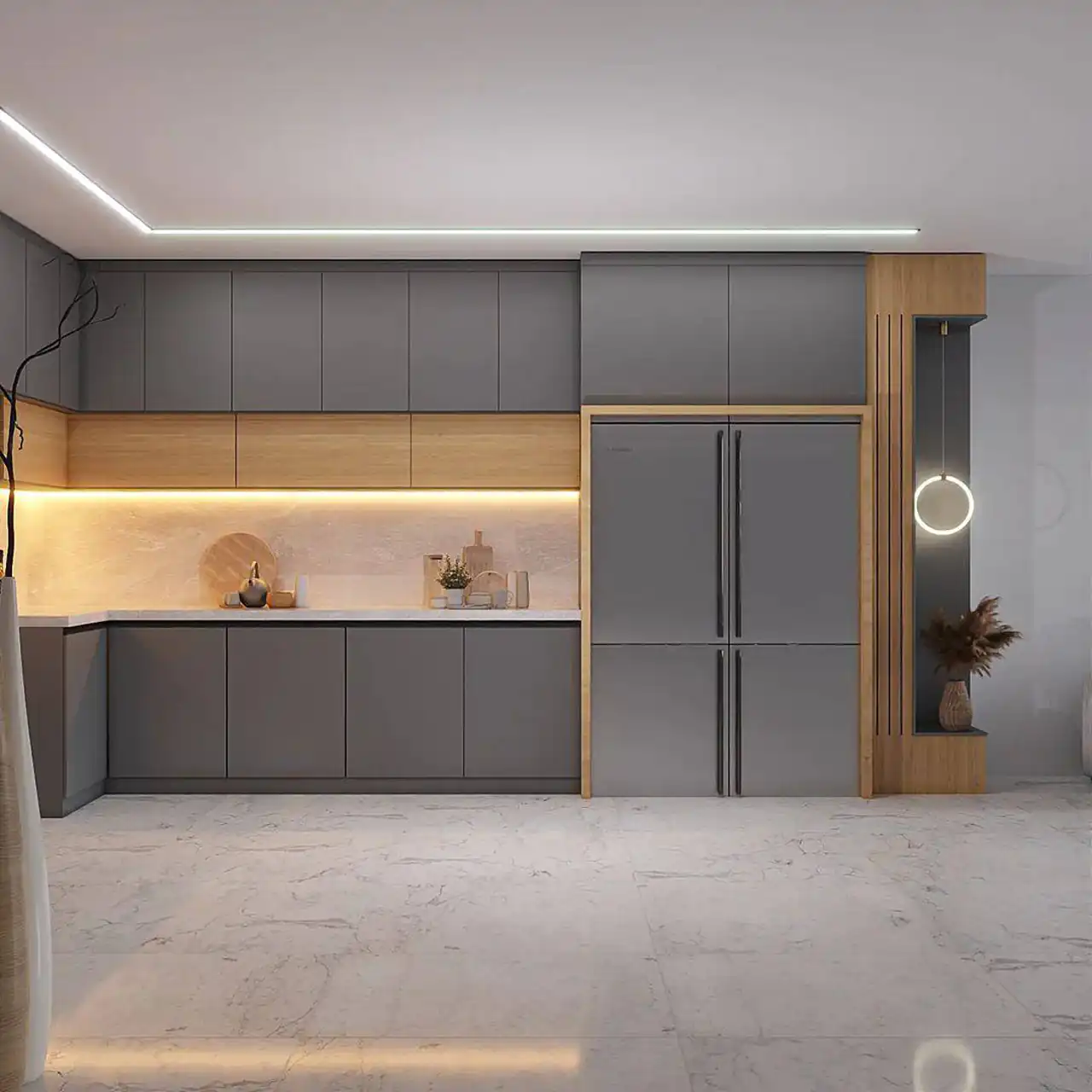 مدل کابینت برای آشپزخانه ال+ زیباترین دیزاین و طراحی کابینت برای آشپزخانه ال